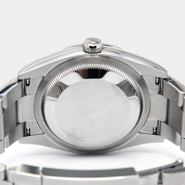 Pre Owned Rolex Silver Stainless Steel Oyster Perpetual M126000-0001 Men's Wristwatch 36 mm