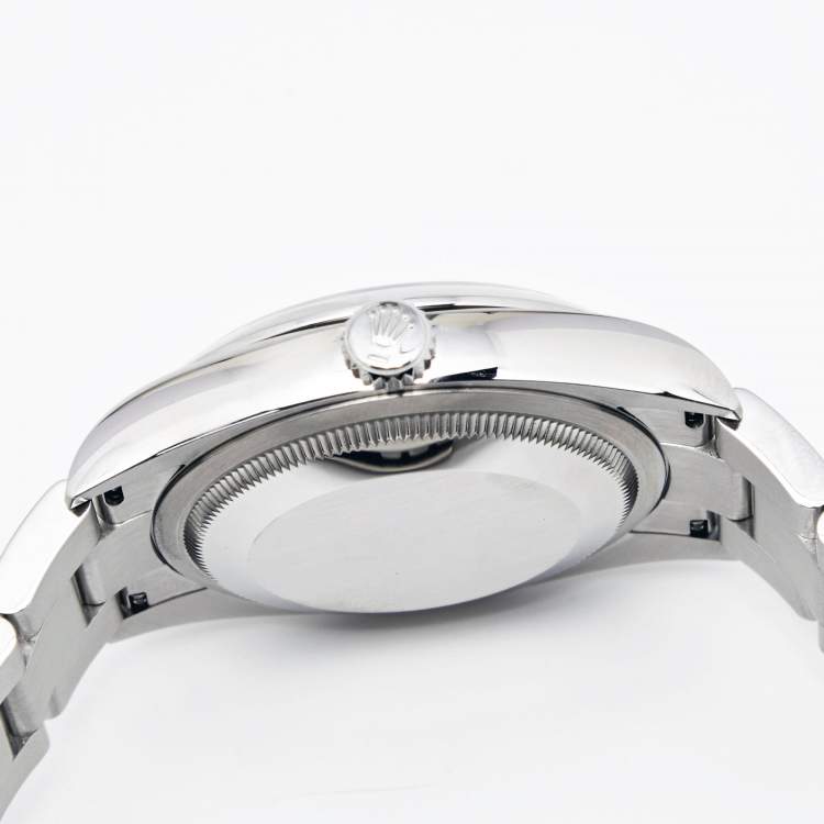 Pre Owned Rolex Silver Stainless Steel Oyster Perpetual M126000-0001 Men's Wristwatch 36 mm