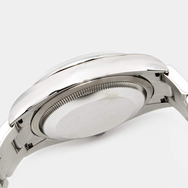 Pre Owned Rolex Silver Stainless Steel Oyster Perpetual M126000-0001 Men's Wristwatch 36 mm