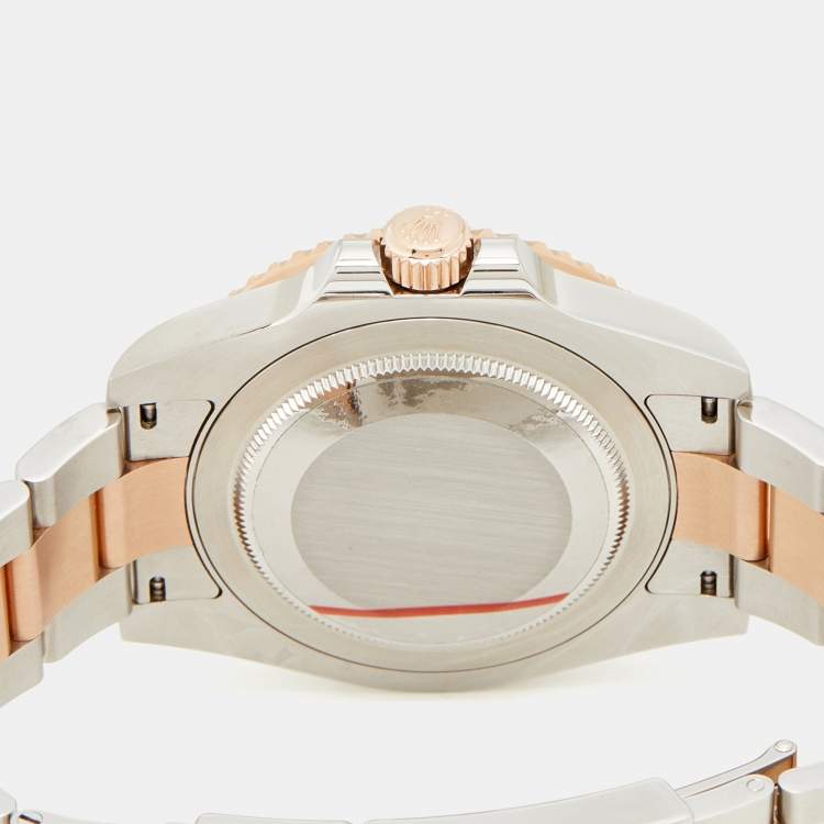 مملوكة مسبقًا Rolex Black Cerachrom 18K Everose Gold Oystersteel GMT-Master II 126711CHNR-0002 40 mm