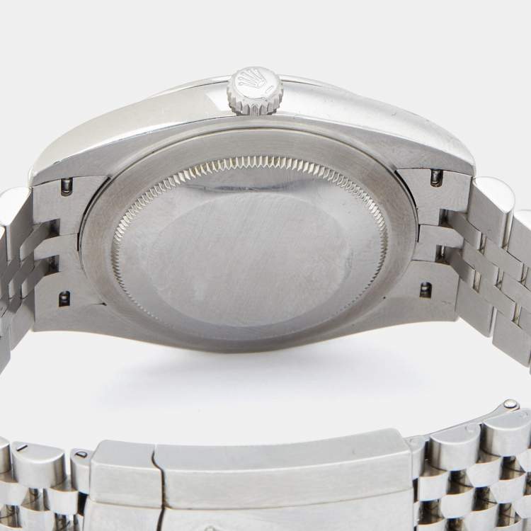 Pre Owned Rolex Grey Stainless Steel Datejust 126300 Men's Wristwatch 41 mm