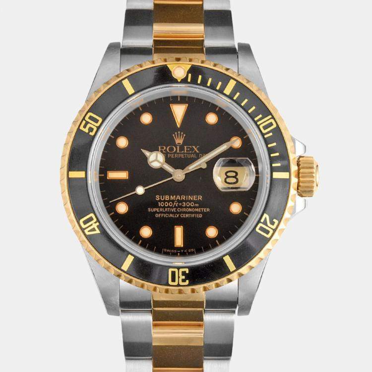 Rolex Submariner 16613 Stainless Steel and 18K Yellow Gold Dial