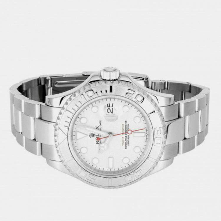 yachtmaster platinum and stainless steel automatic
