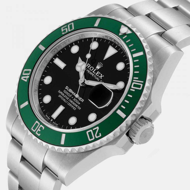 Rolex Submariner Starbucks Green Ceramic Bezel Steel Men s Watch