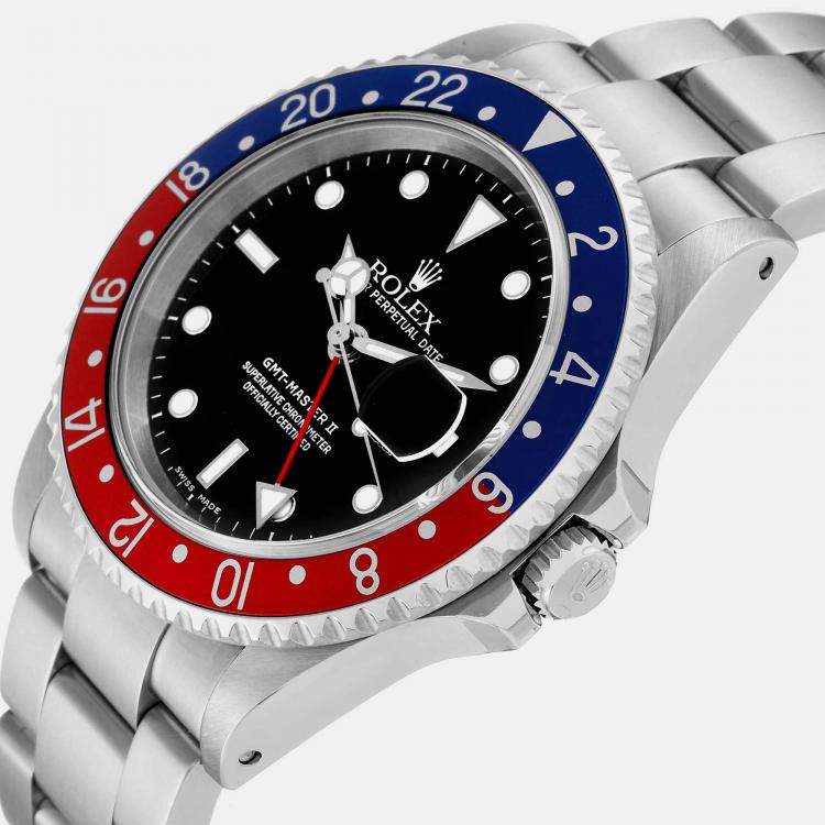 Rolex blue red on sale bezel