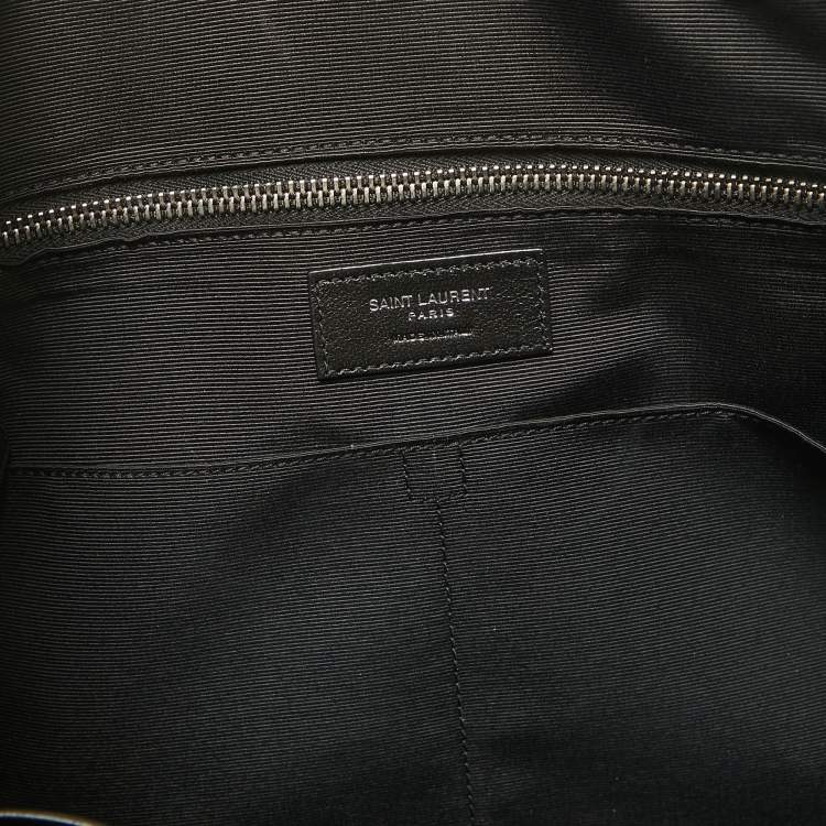 Pre Owned Saint Laurent Black Leather Small Museum Flat Briefcase