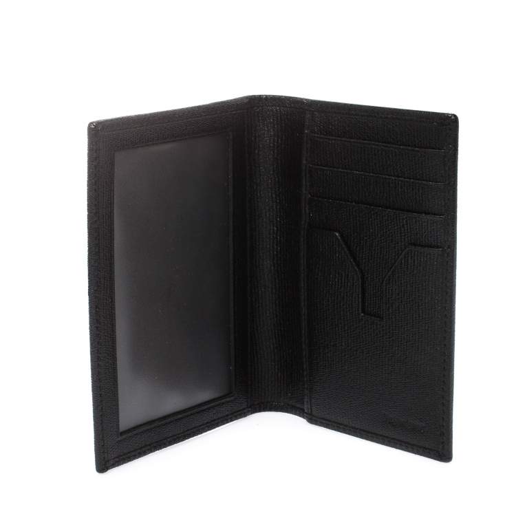 Pre Owned Saint Laurent Paris Black Leather Bifold Wallet