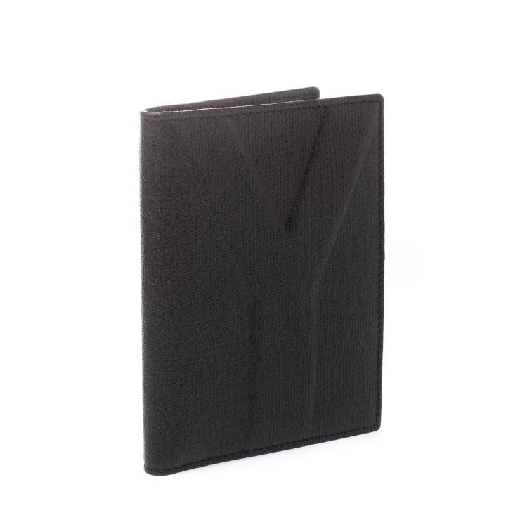Pre Owned Saint Laurent Paris Black Leather Bifold Wallet