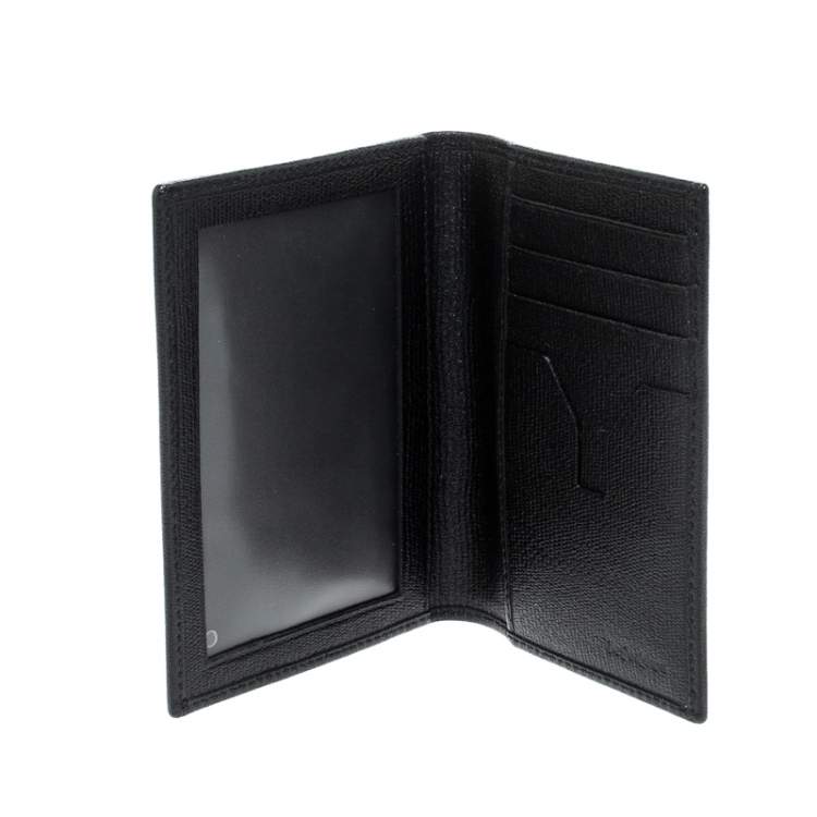 Pre Owned Saint Laurent Paris Black Leather Bifold Wallet