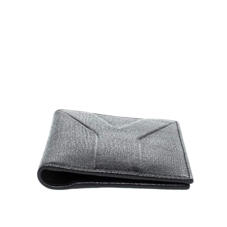 Pre Owned Saint Laurent Paris Black Leather Bifold Wallet