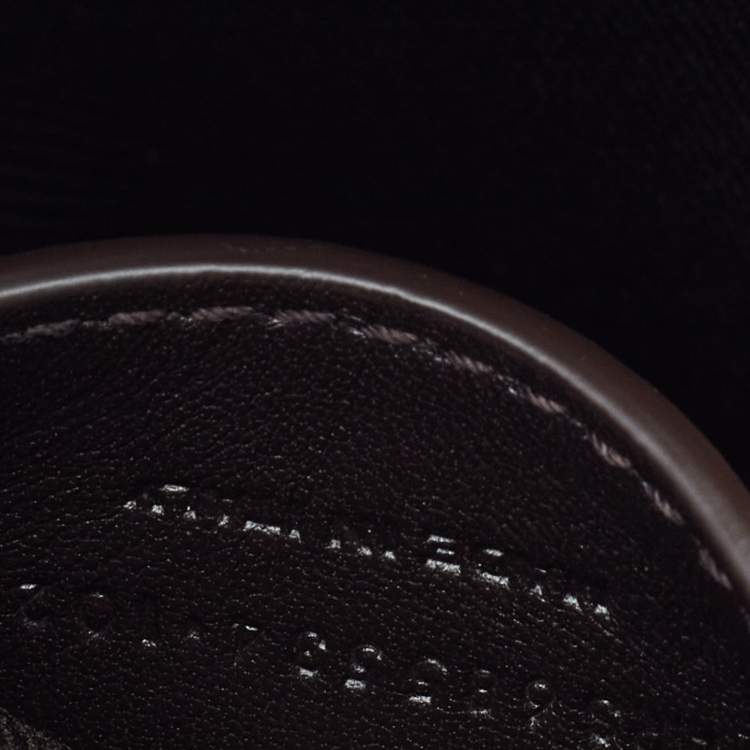 Pre Owned Saint Laurent Monogram Coated Canvas and Leather Le Monogramme Crossbody Bag