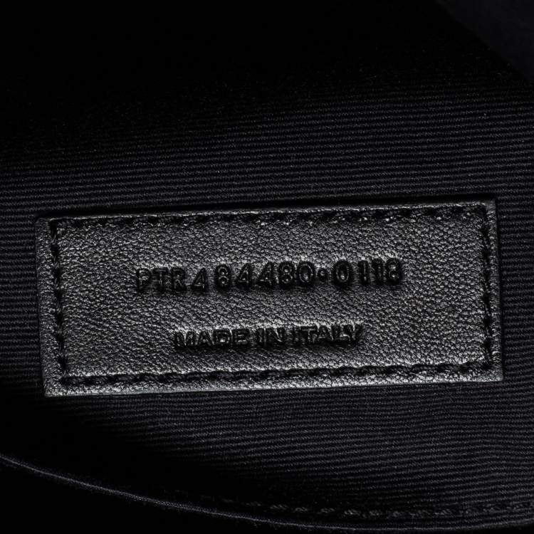 Pre Owned Saint Laurent Black Leather Briefcase
