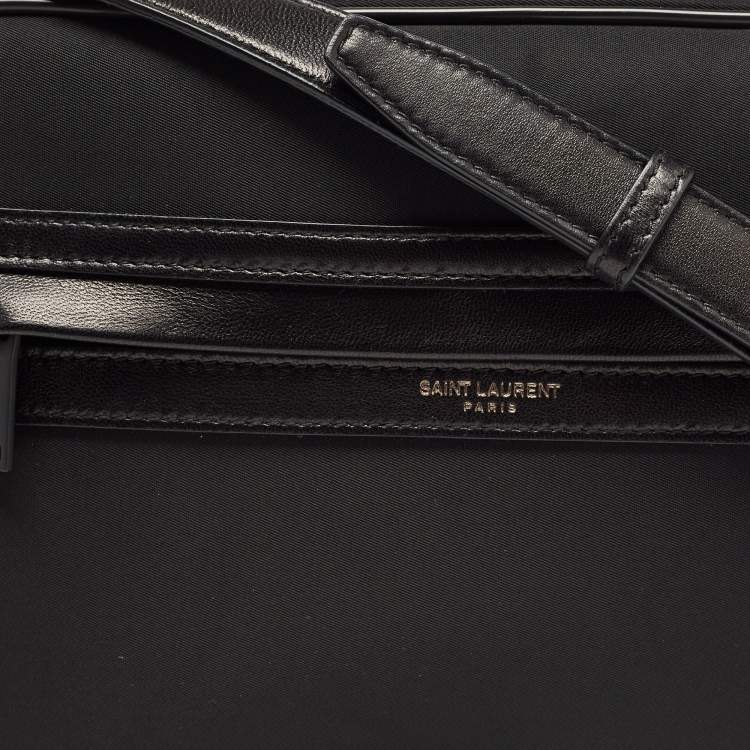 Pre Owned Saint Laurent Black Nylon Camp Camera Bag