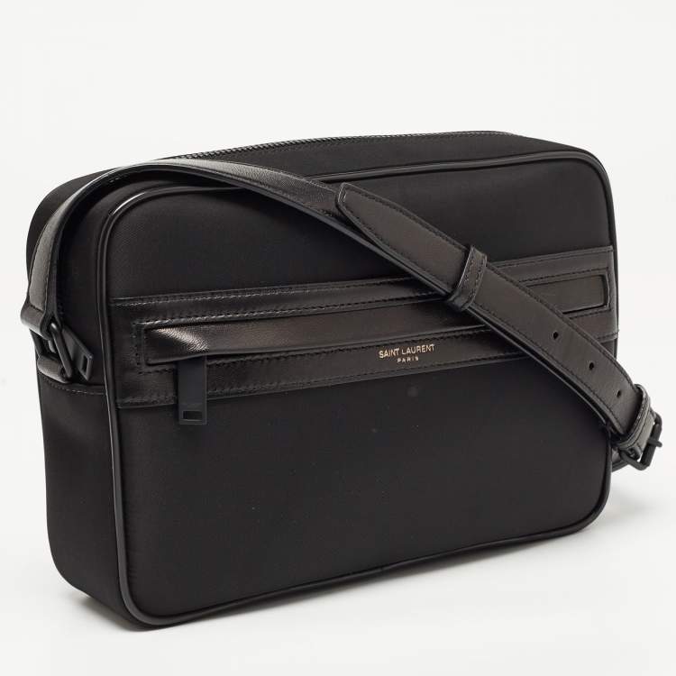 Pre Owned Saint Laurent Black Nylon Camp Camera Bag