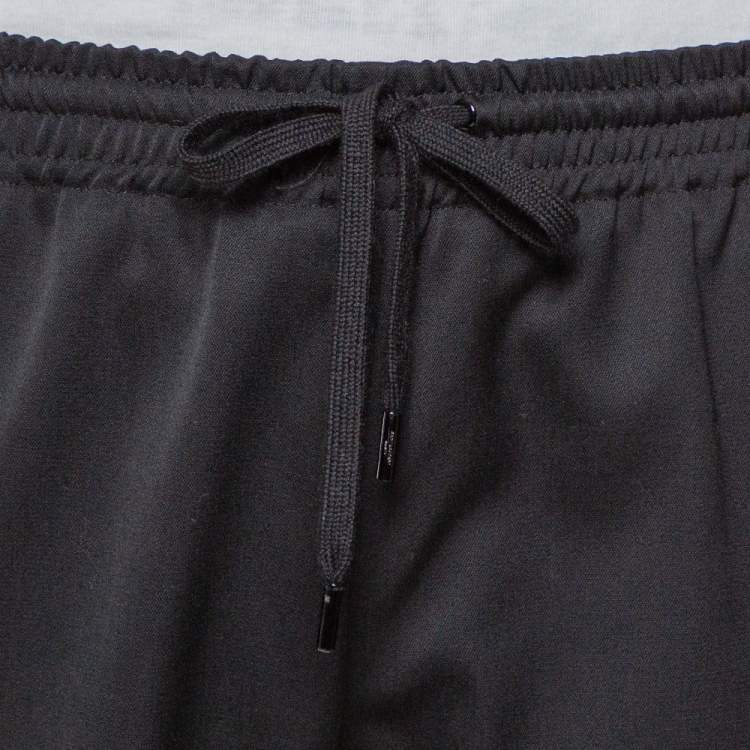 Pre Owned Saint Laurent Paris Black Wool Joggers M