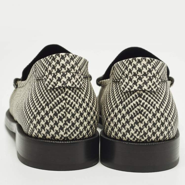 مملوكة مسبقًا Saint Laurent Size 42 Beige/Black Leather Penny Loafers