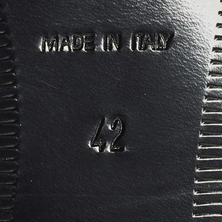 مملوكة مسبقًا Saint Laurent Size 42 Beige/Black Leather Penny Loafers