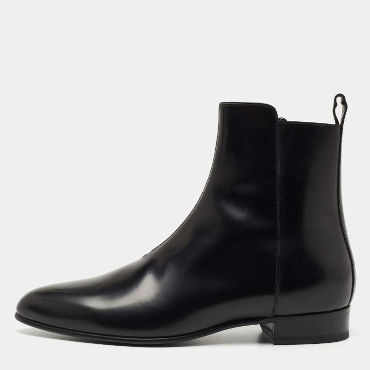 Saint laurent store zip boots