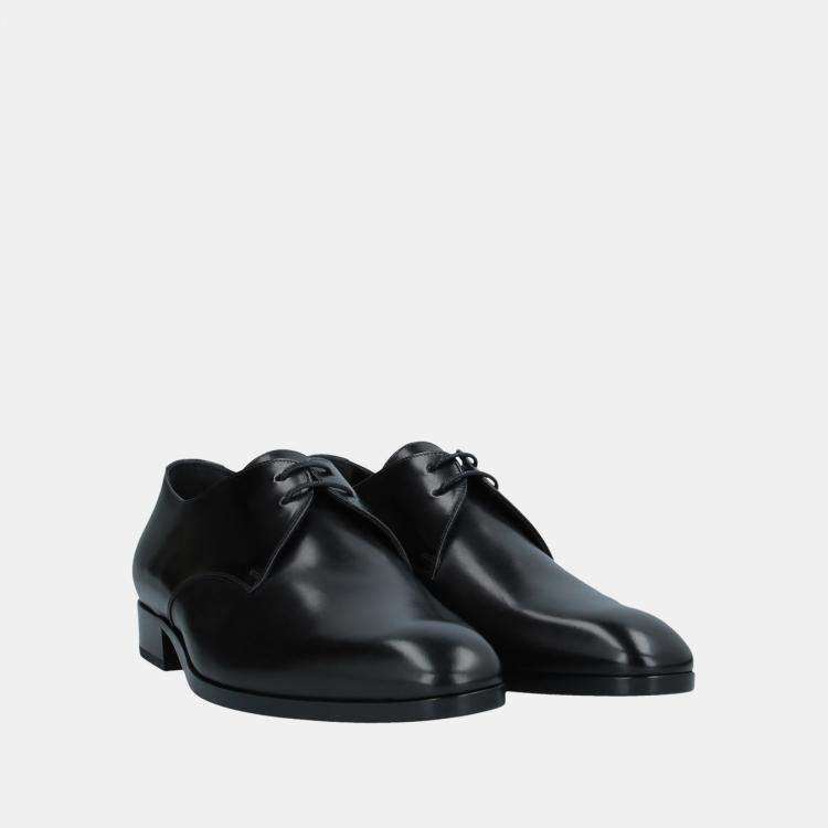 Pre Owned Saint Laurent Leather Derby Sneakers Size 40