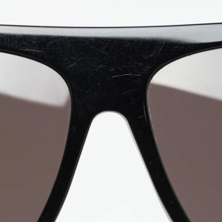 Pre Owned Saint Laurent Black SL1 SLIM 001 Wayfarer Sunglasses