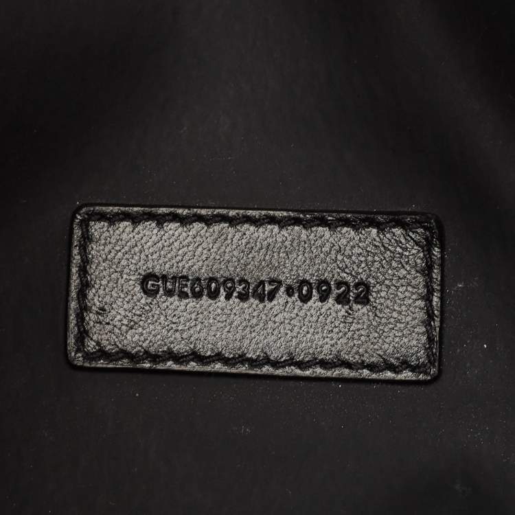 Pre Owned Saint Laurent Black Leather Grooming Case