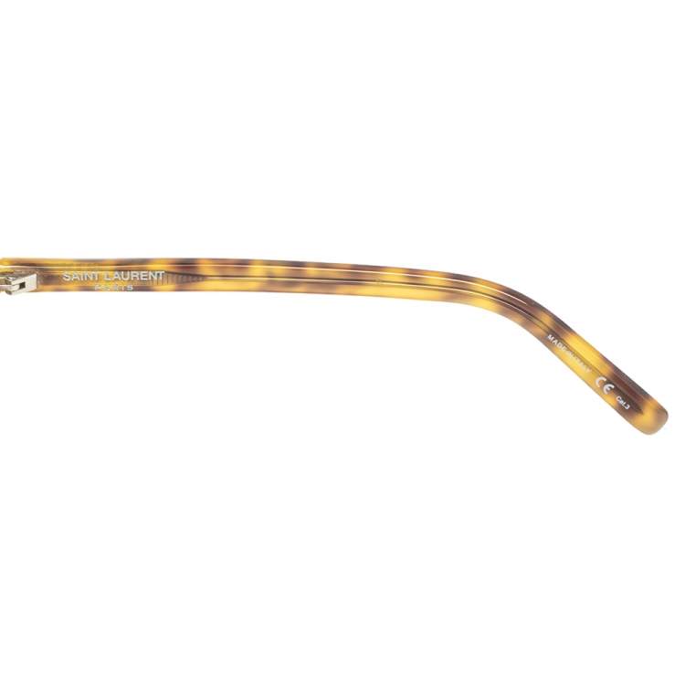 Pre Owned Saint Laurent Brown Tortoise SL 158 Mirror Wayfarer Sunglasses