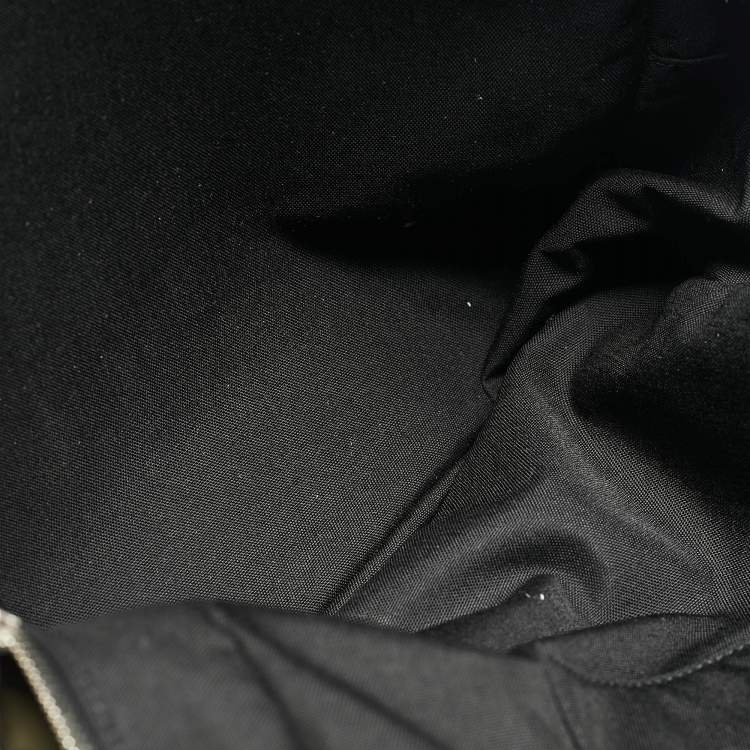 Pre Owned Saint Laurent Army Green/Black Nylon Backpack