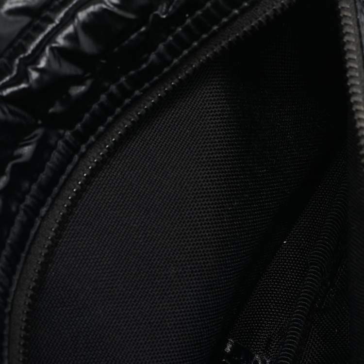 Pre Owned Saint Laurent Black Nylon Logo Belt Bag