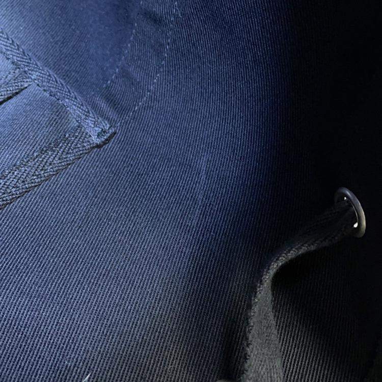 Pre Owned Saint Laurent Paris Rive Gauche Logo Sling Bag Black/White Canvas