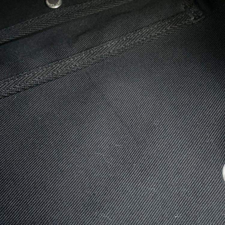 Pre Owned Saint Laurent Paris Rive Gauche Logo Sling Bag Black/White Canvas