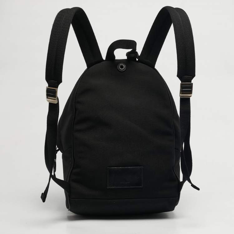 Pre Owned Saint Laurent Classic Black Canvas Backpack