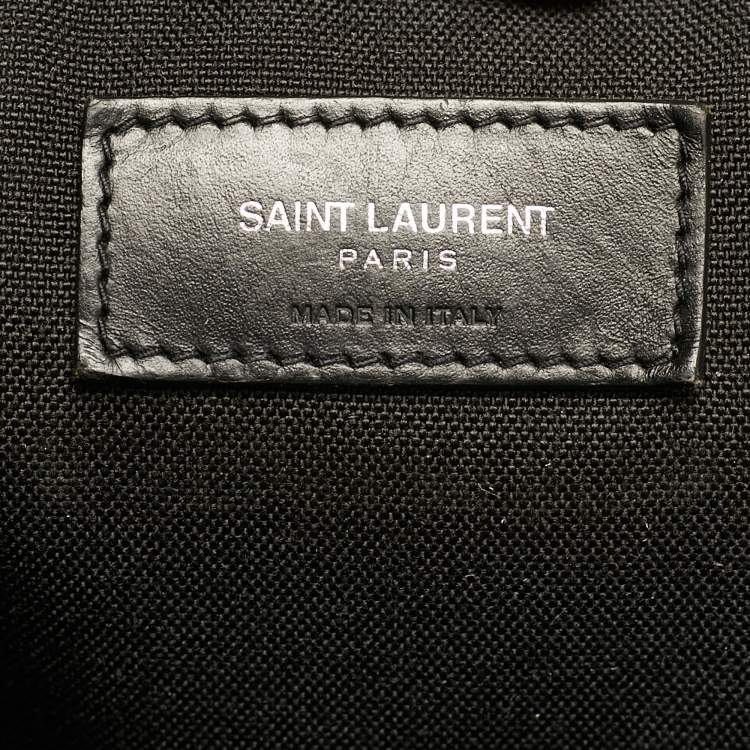 Pre Owned Saint Laurent Classic Black Canvas Backpack