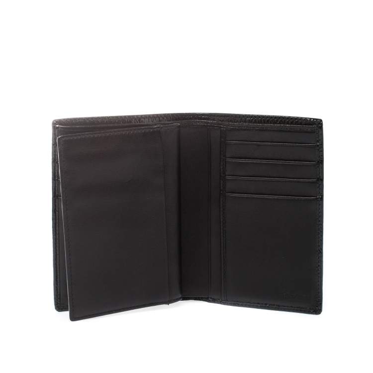 Pre Owned Saint Laurent Paris Black Patent Leather Bifold Wallet