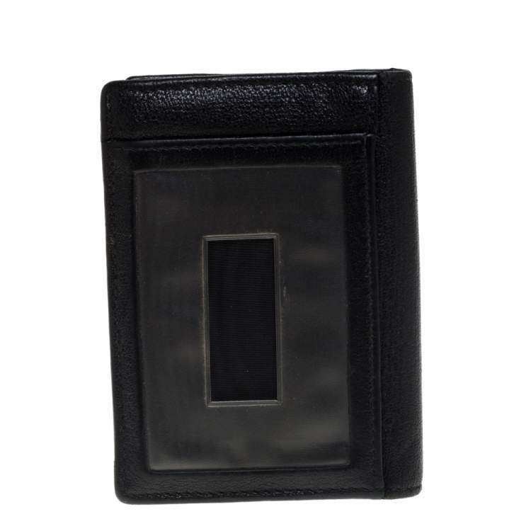 Pre Owned Saint Laurent Black Leather Bifold Wallet