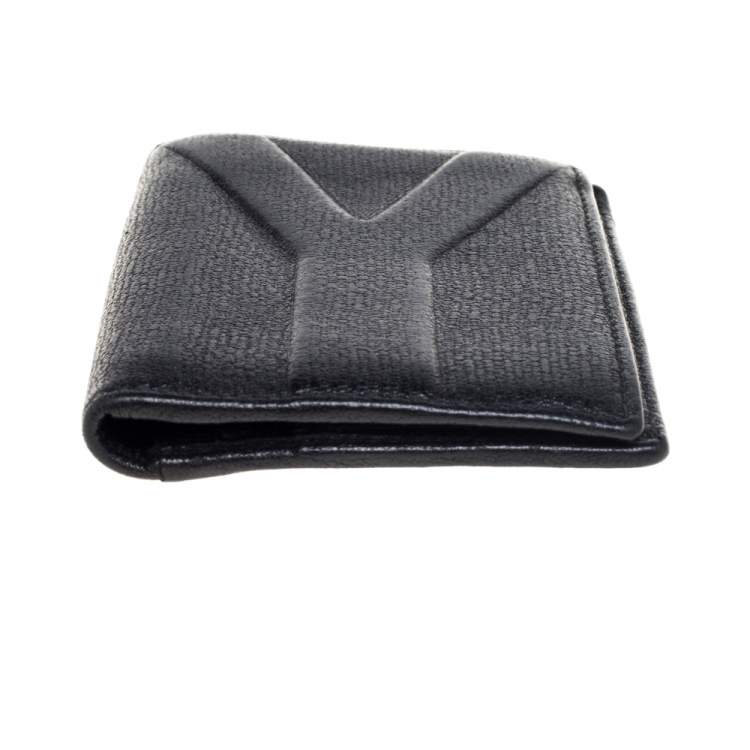 Pre Owned Saint Laurent Black Leather Bifold Wallet