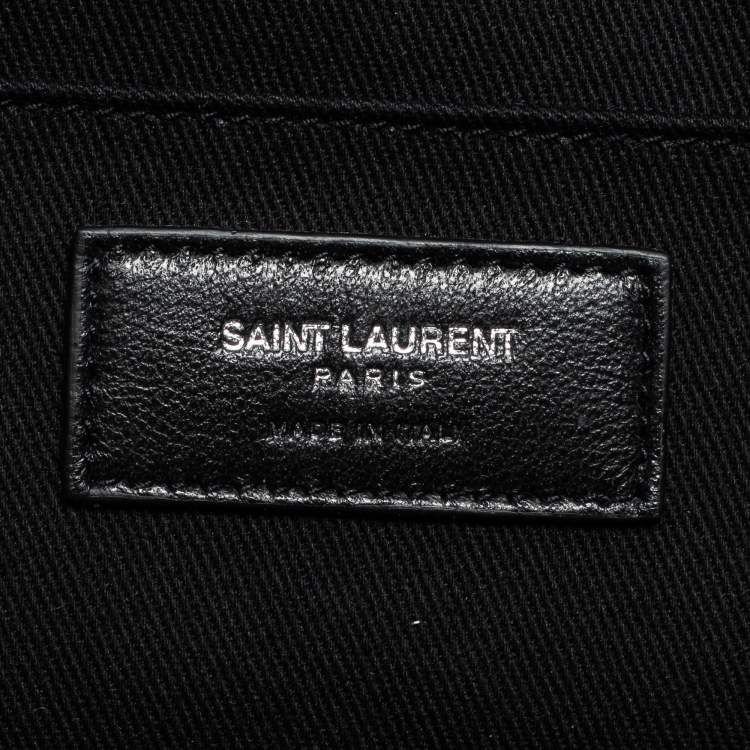 Pre Owned Saint Laurent Black Leather Large Sac De Jour Tote