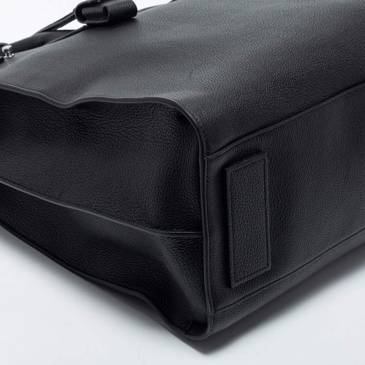 Pre Owned Saint Laurent Black Leather Large Sac De Jour Tote