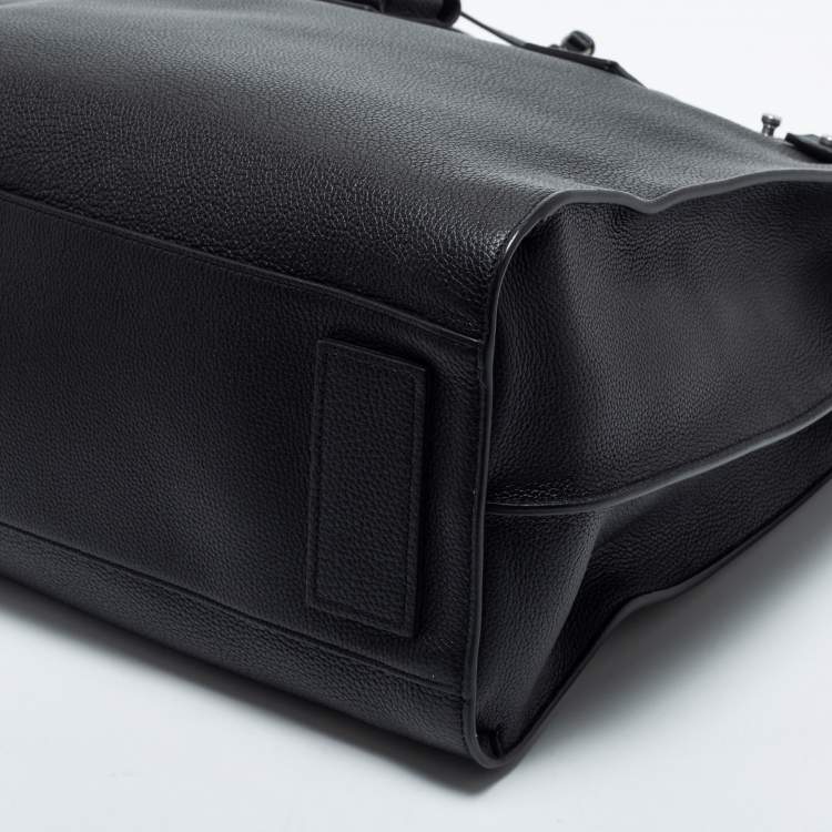 Pre Owned Saint Laurent Black Leather Large Sac De Jour Tote