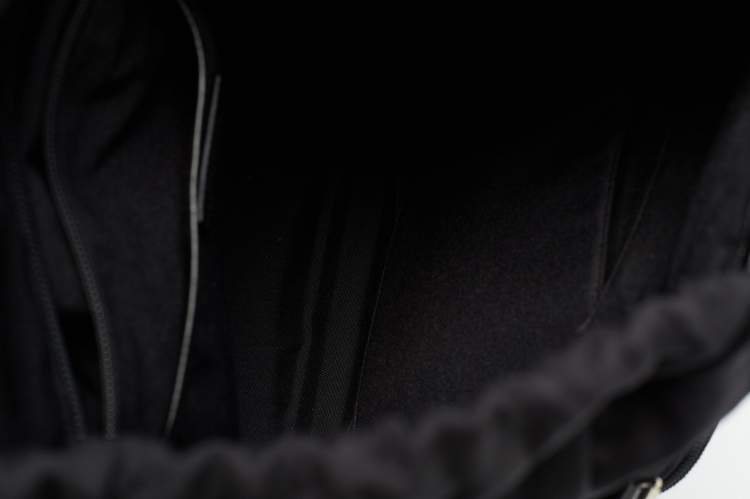 Pre Owned Saint Laurent Black Nylon and Leather City Flap Backpack
