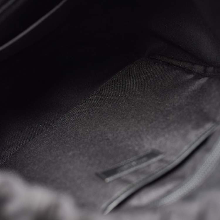 Pre Owned Saint Laurent Black Nylon and Leather City Flap Backpack