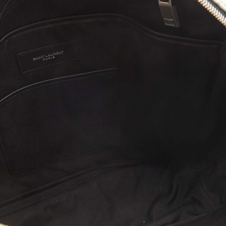 Pre Owned Saint Laurent Blue/Black Denim City Backpack