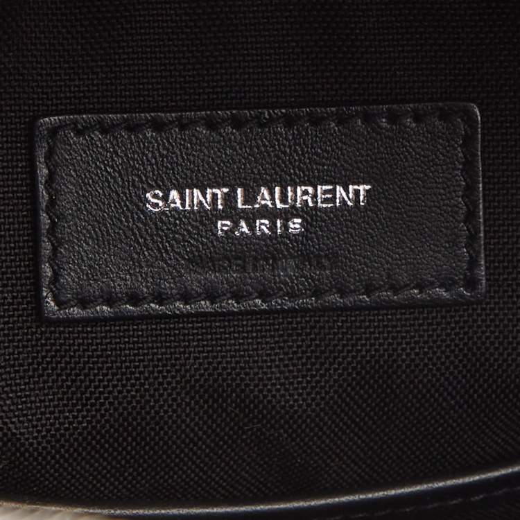 Pre Owned Saint Laurent Blue/Black Denim City Backpack
