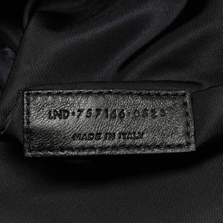 Pre Owned Saint Laurent Black Nylon Niki Messenger Bag