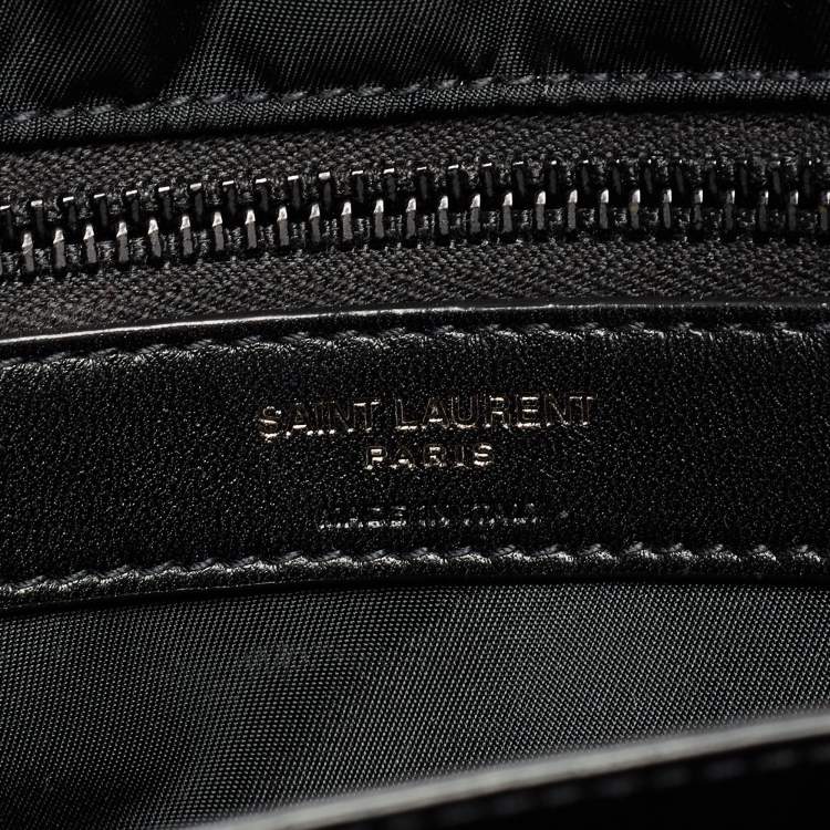 Pre Owned Saint Laurent Black Nylon Niki Messenger Bag