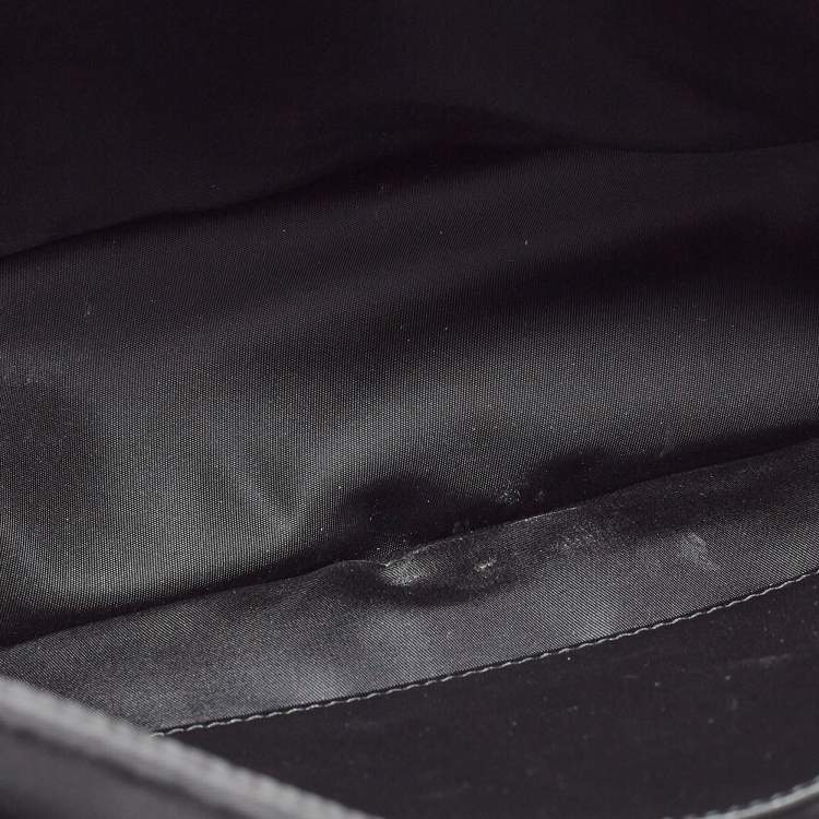 Pre Owned Saint Laurent Black Nylon Niki Messenger Bag