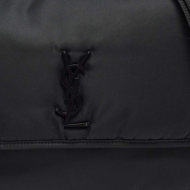 Pre Owned Saint Laurent Black Nylon Niki Messenger Bag