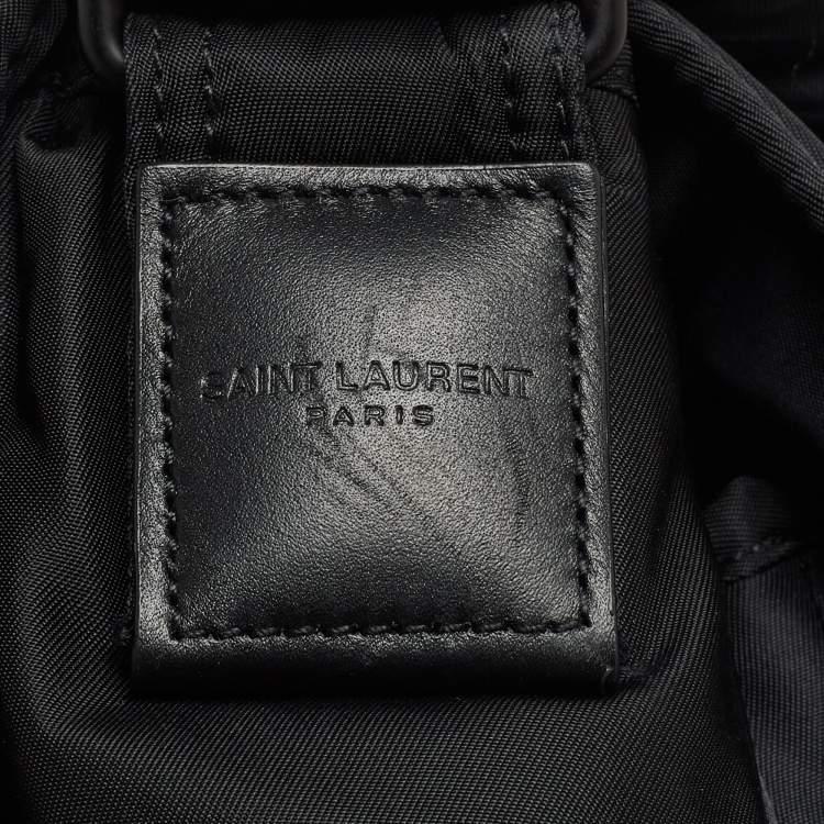 Pre Owned Saint Laurent Black Nylon Niki Messenger Bag