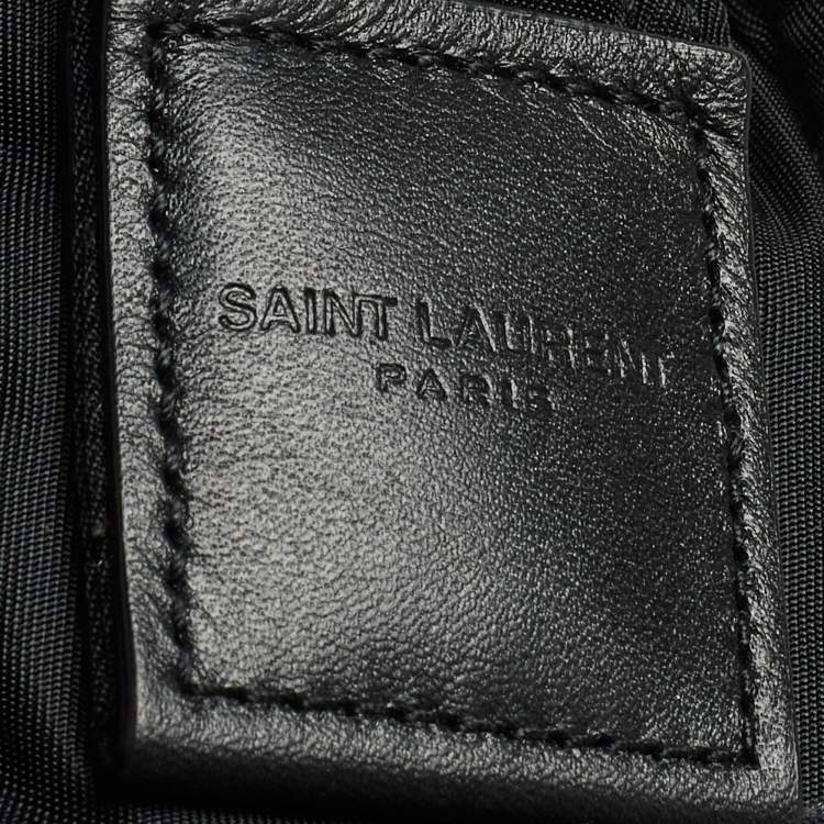 Pre Owned Saint Laurent Black Nylon Niki Messenger Bag
