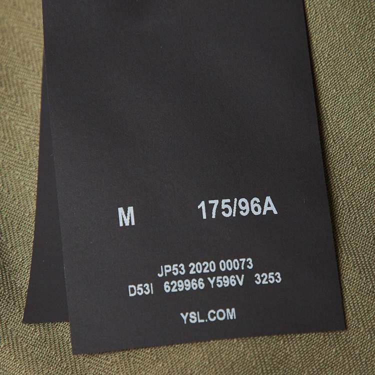 Pre Owned Saint Laurent Green Cotton Shirt M