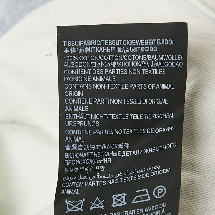 Pre Owned Saint Laurent Paris Light Blue Denim Ripped Jeans Waist 33"